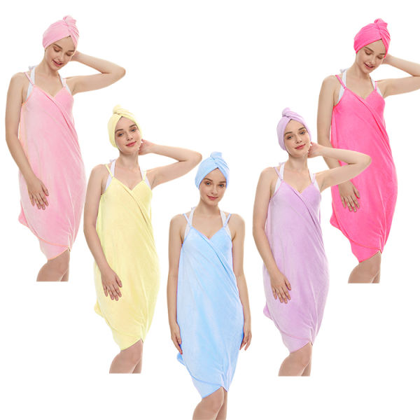 Bath Towels Lady Girls Body Wrap Bathrobe