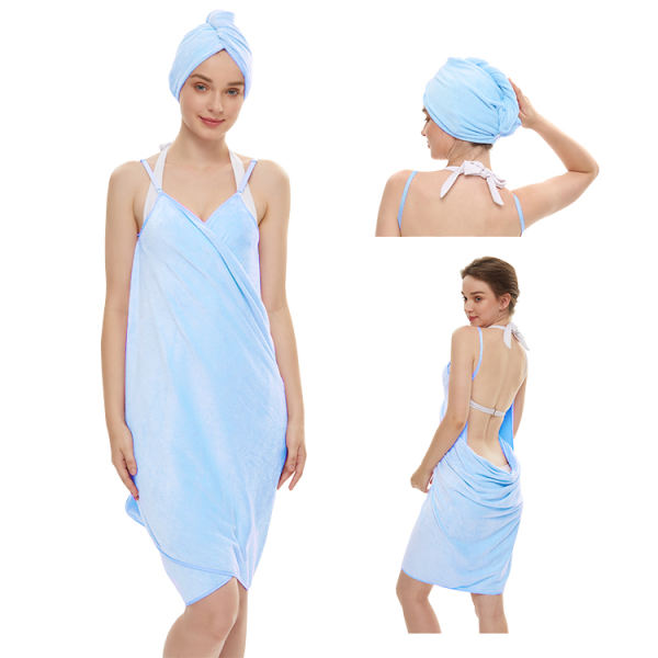 Bath Towels Lady Girls Body Wrap Bathrobe